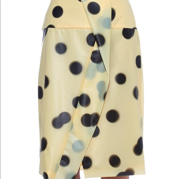 Marc by Marc Jacobs latex misty polkadot skirt sz6 - Picture 2 of 4